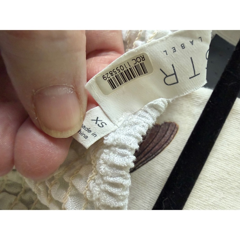 ASTR The Label White Romantic Dress XS Cutout Tie Back Tiered Midi Garden - Picture 14 of 14
